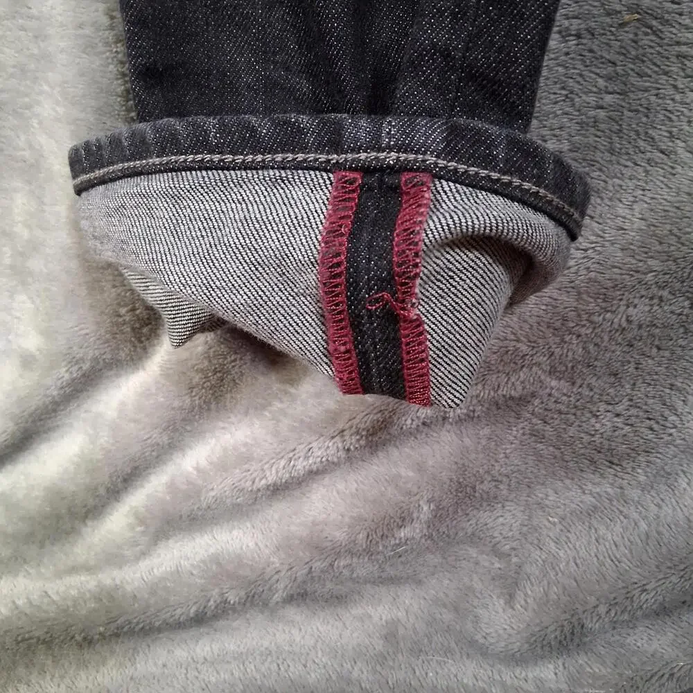 Paige Lennox Slim Straigh Jeans Mens 32x32 Black Wash Designer Denim Sample Tags - Picture 4 of 9